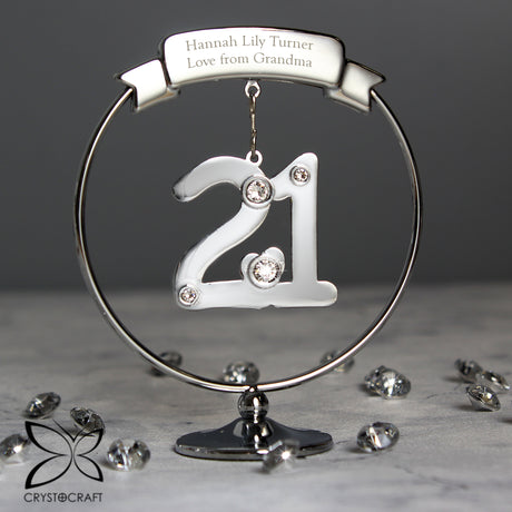 Crystocraft 21st Celebration Ornament - Gift Moments