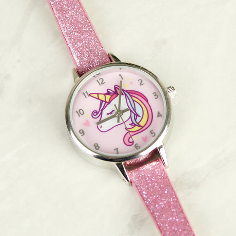 Unicorn with Pink Glitter Strap Girls Watch - Gift Moments
