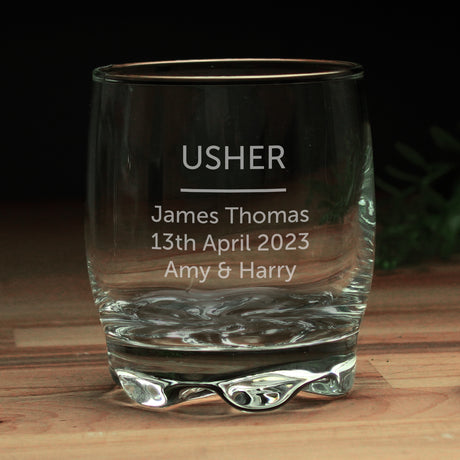 Free Text Glass Tumbler - Gift Moments