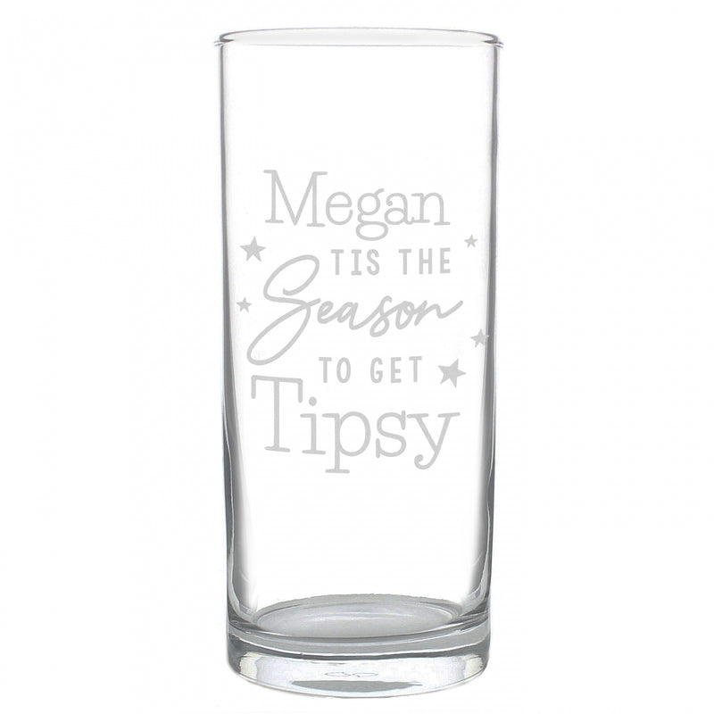 Season To Get Tipsy Hi Ball Glass - Gift Moments