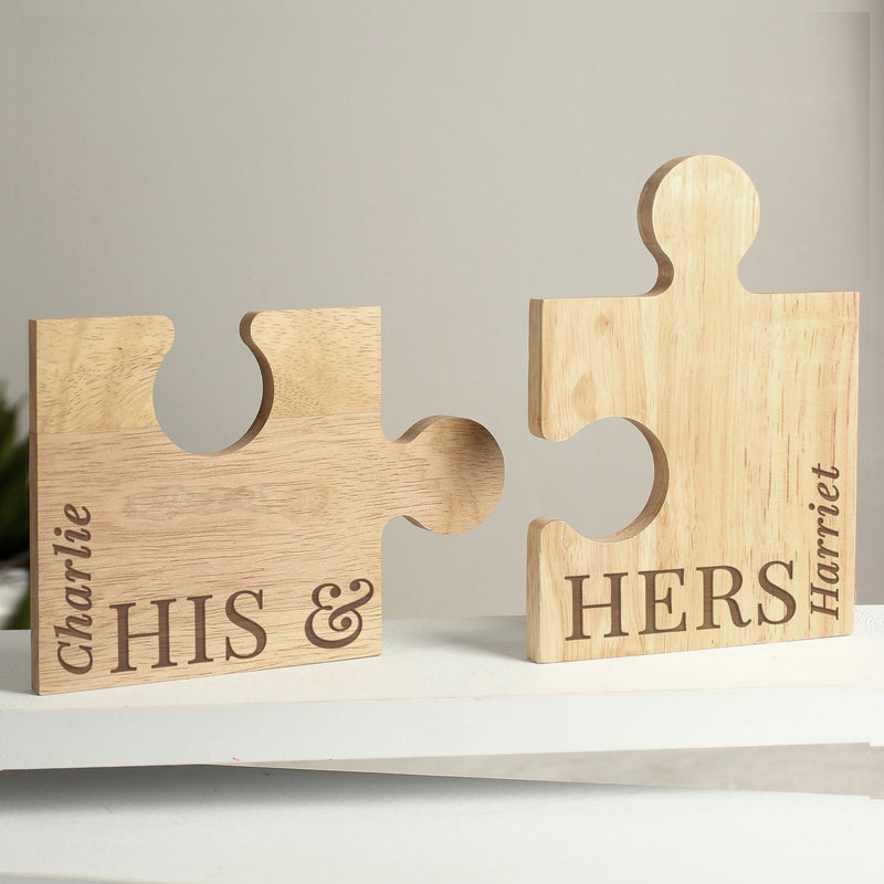His & Hers Jigsaw Piece Set - Gift Moments