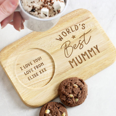 World's Best Wooden Coaster Tray - Gift Moments