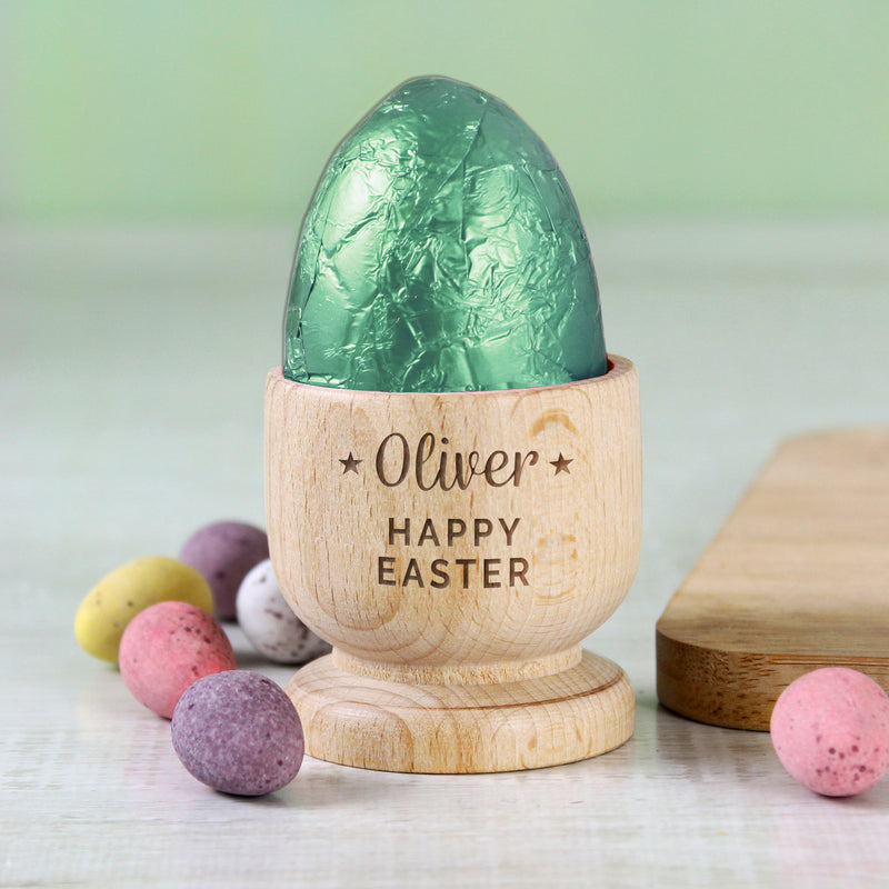 Stars Wooden Egg Cup - Gift Moments