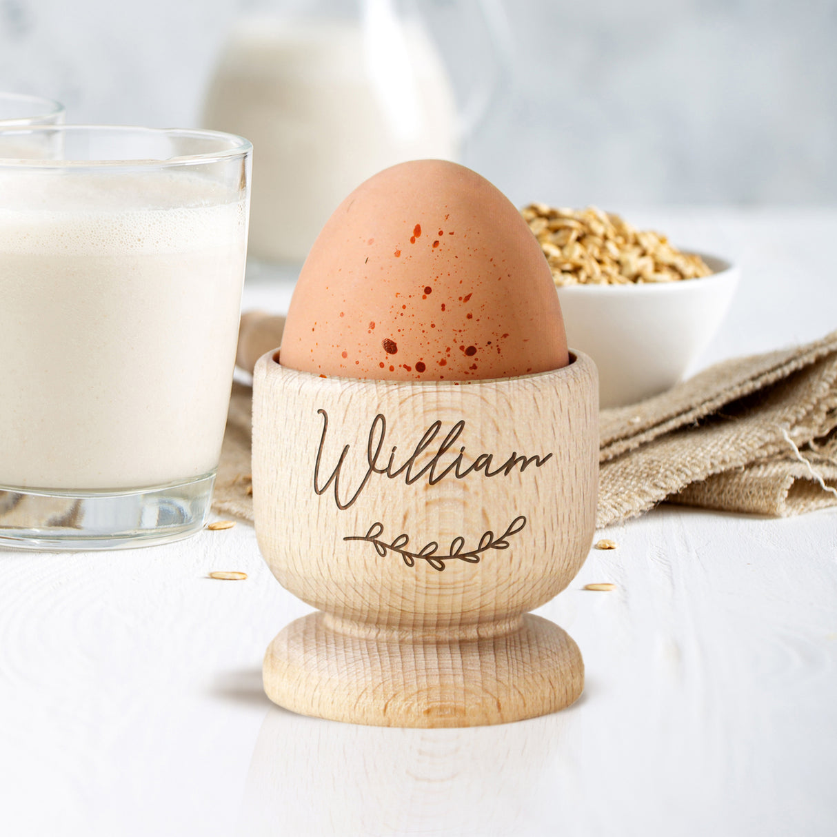 Name Wooden Egg Cup - Gift Moments