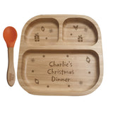 Christmas Dinner Suction Plate & Spoon - Gift Moments