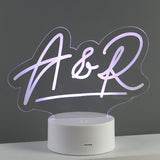 Text LED Colour Changing Light - Gift Moments