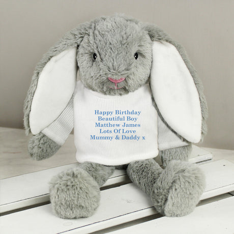 Message Bunny Rabbit - Blue - Gift Moments