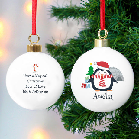 Christmas Penguin Bauble - Gift Moments
