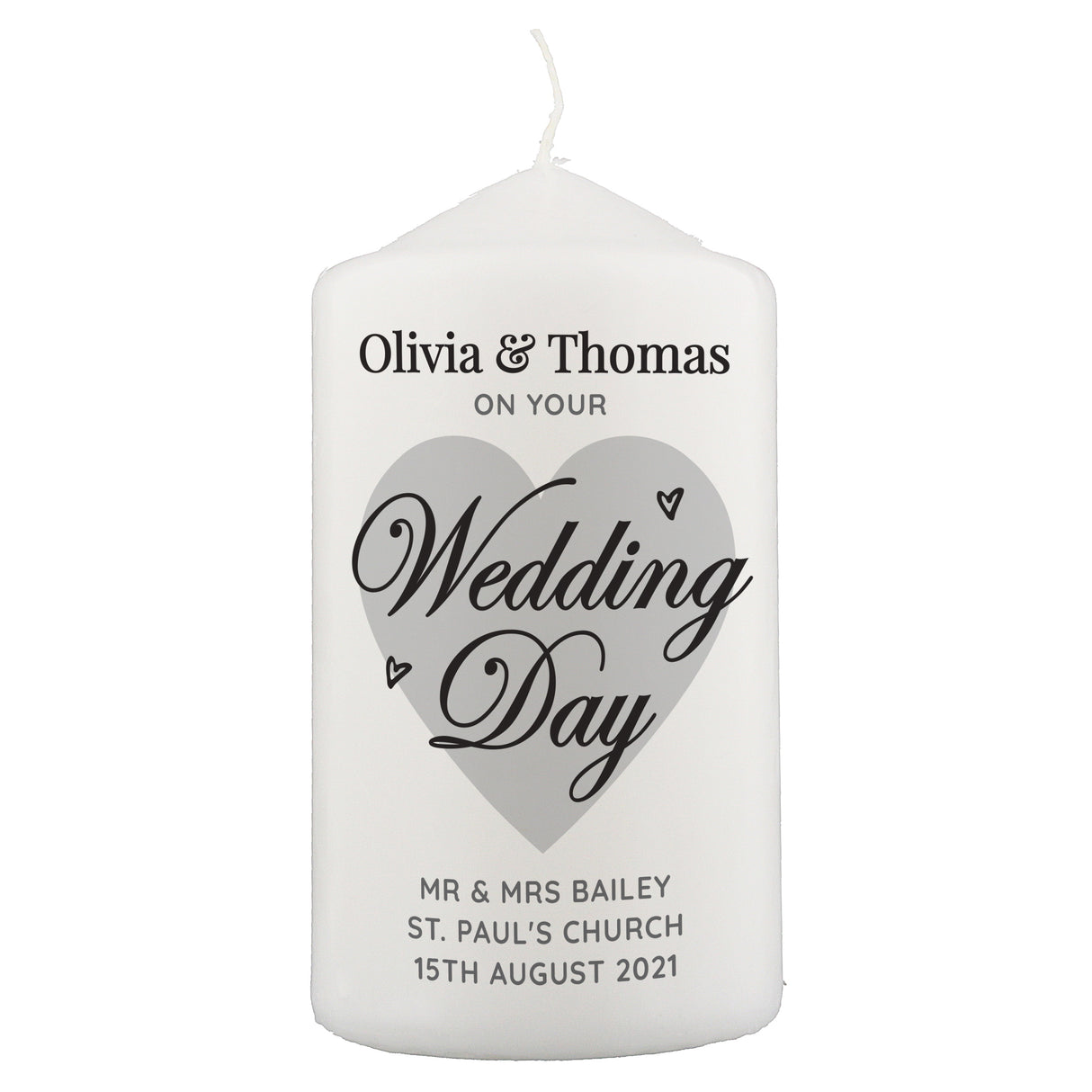 On Your Wedding Day Pillar Candle - Gift Moments