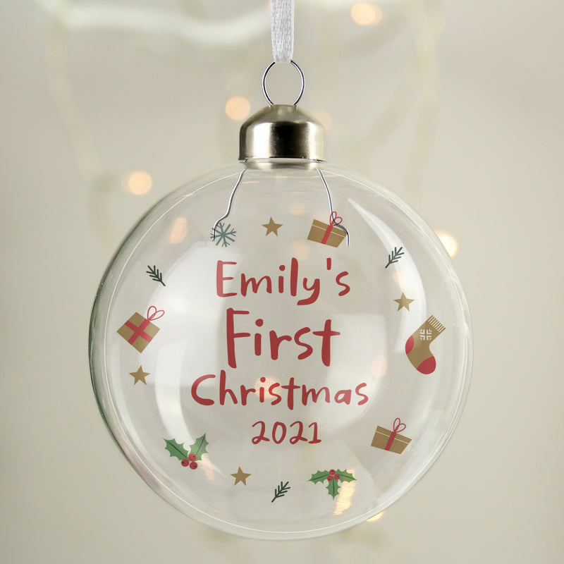 First Christmas Glass Bauble - Gift Moments