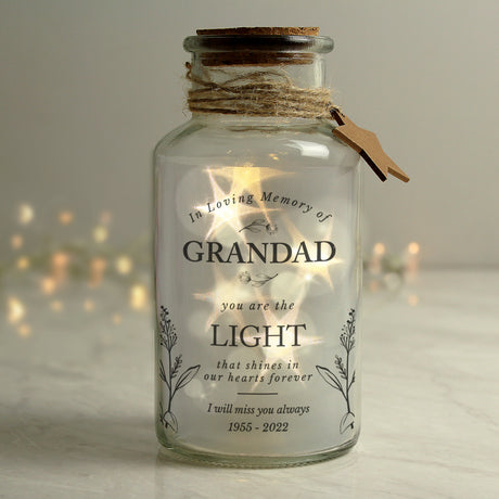 In Loving Memory LED Glass Jar - Gift Moments