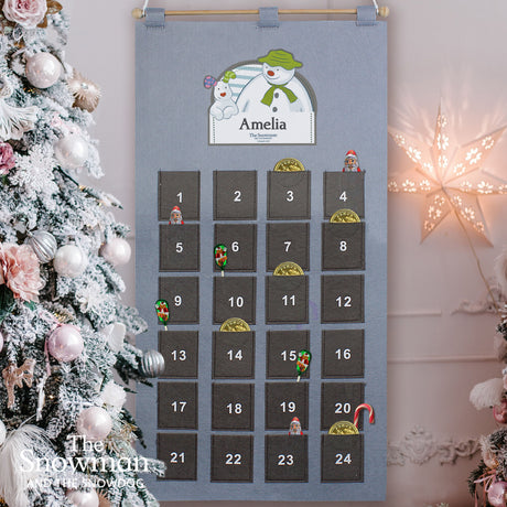 The Snowman Advent Calendar In Silver Grey - Gift Moments