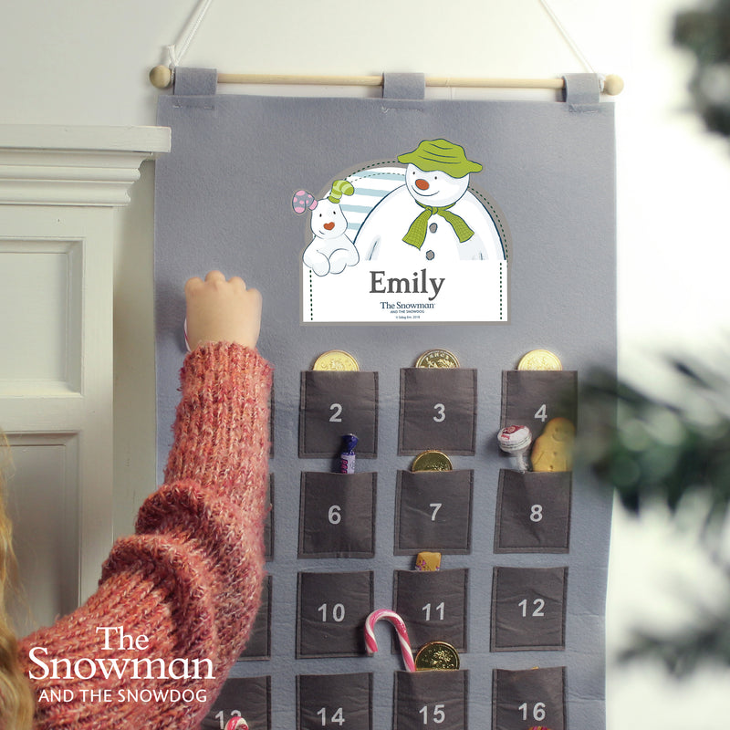 The Snowman Advent Calendar In Silver Grey - Gift Moments