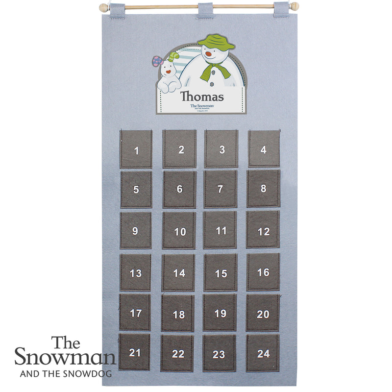 The Snowman Advent Calendar In Silver Grey - Gift Moments