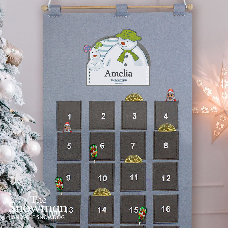 The Snowman Advent Calendar In Silver Grey - Gift Moments