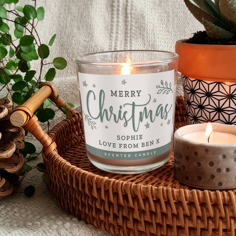 Merry Christmas Scented Jar Candle - Gift Moments