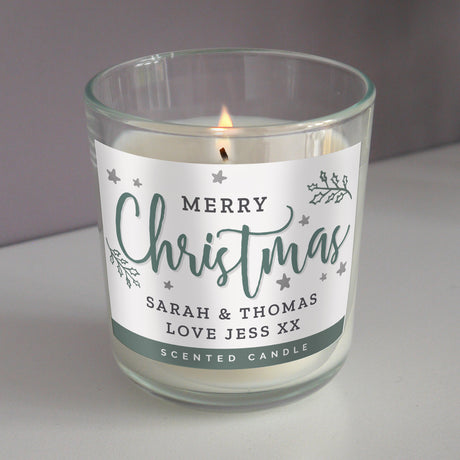 Merry Christmas Scented Jar Candle - Gift Moments