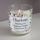 Festive Christmas Scented Jar Candle - Gift Moments