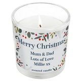 Festive Christmas Scented Jar Candle - Gift Moments