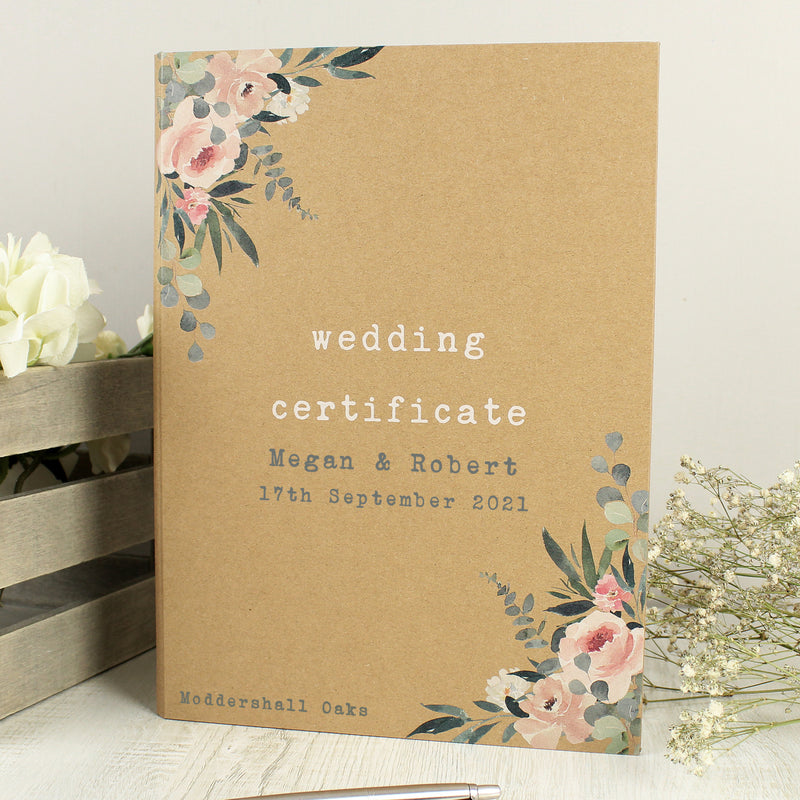 Wedding Certificate Display Book - Gift Moments
