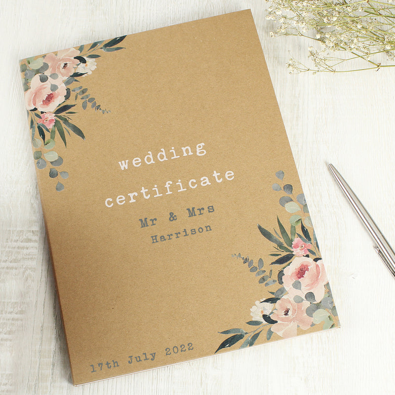 Wedding Certificate Display Book - Gift Moments