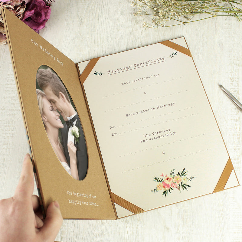 Wedding Certificate Display Book - Gift Moments