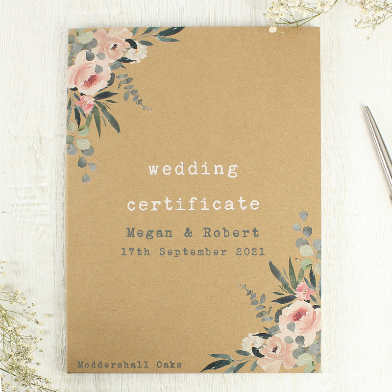 Wedding Certificate Display Book - Gift Moments