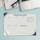 Navy & Blush A4 Desk Planner - Gift Moments