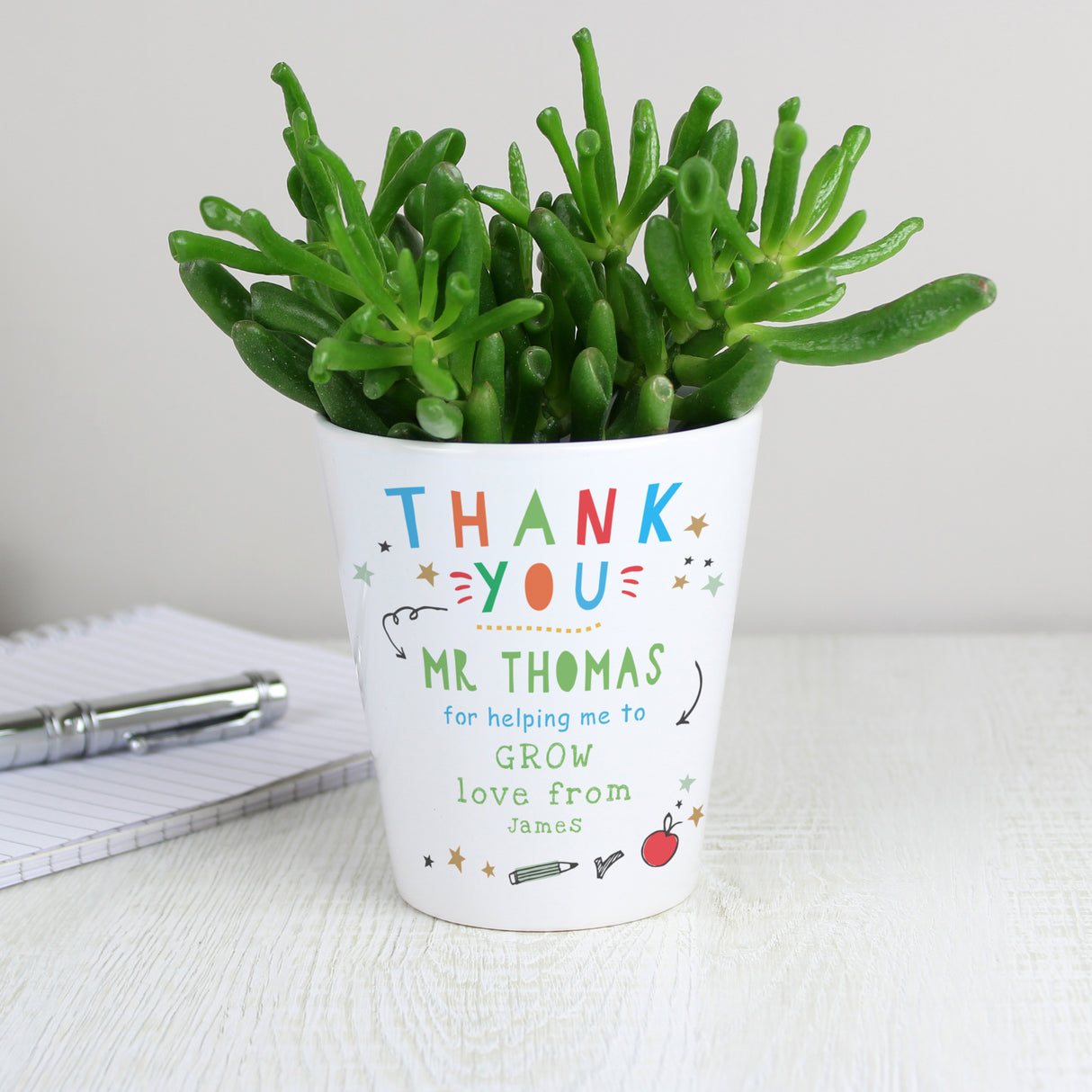 Thank You Teacher Plant Pot - Gift Moments