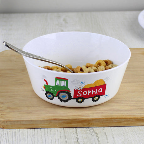 Tractor Plastic Bowl - Gift Moments