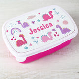 Girly Dinosaurs Pink Lunch Box - Gift Moments