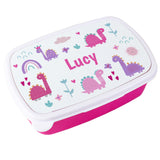 Girly Dinosaurs Pink Lunch Box - Gift Moments
