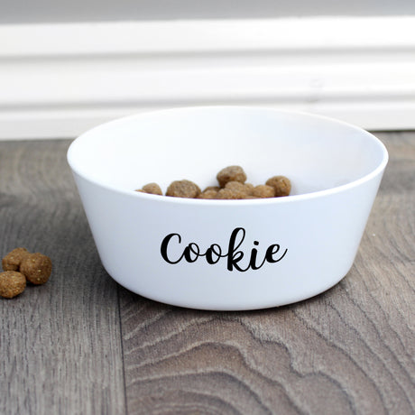 Name Plastic Cat Bowl - Gift Moments
