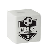 Football Badge Cube Money Box - Gift Moments