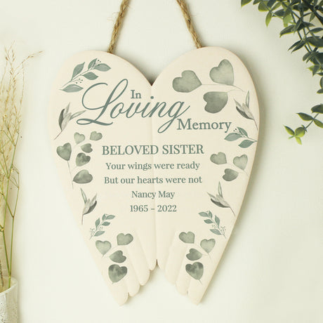 In Loving Memory Ceramic Wings - Gift Moments