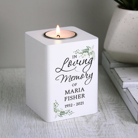 In Loving Memory Wooden Tea light Holder - Gift Moments