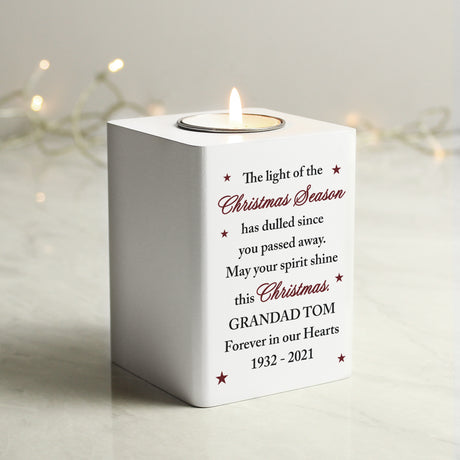 Christmas Memorial Tealight Holder - Gift Moments