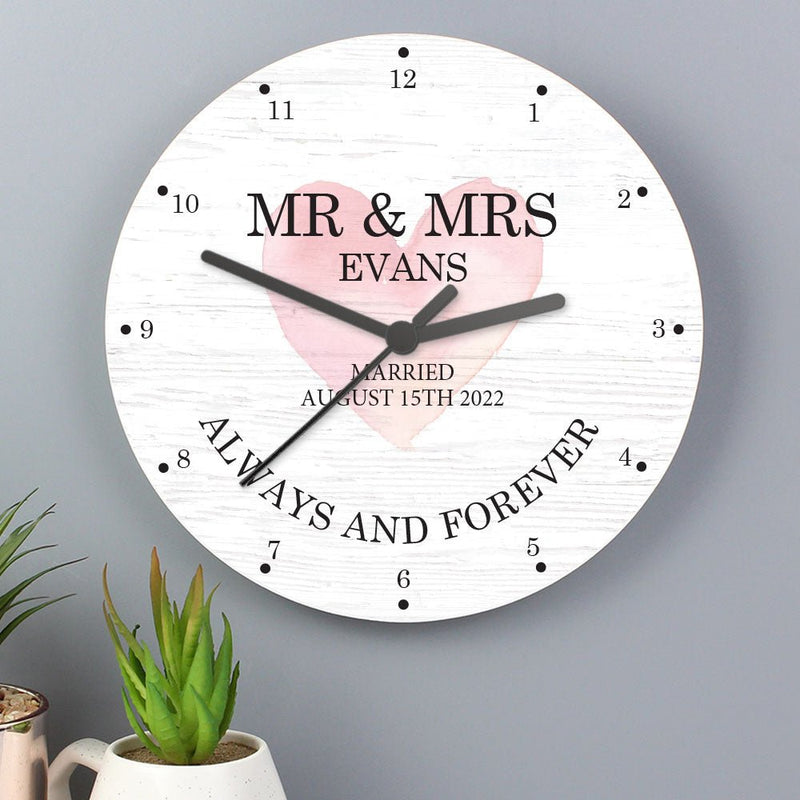 Couples Wooden Clock - Gift Moments