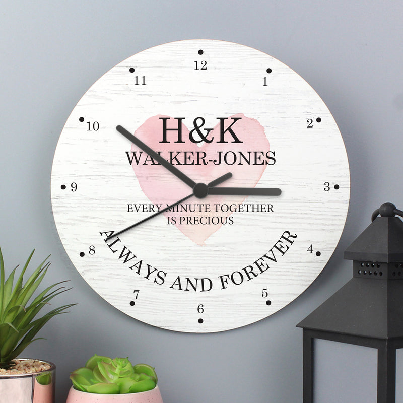 Couples Wooden Clock - Gift Moments