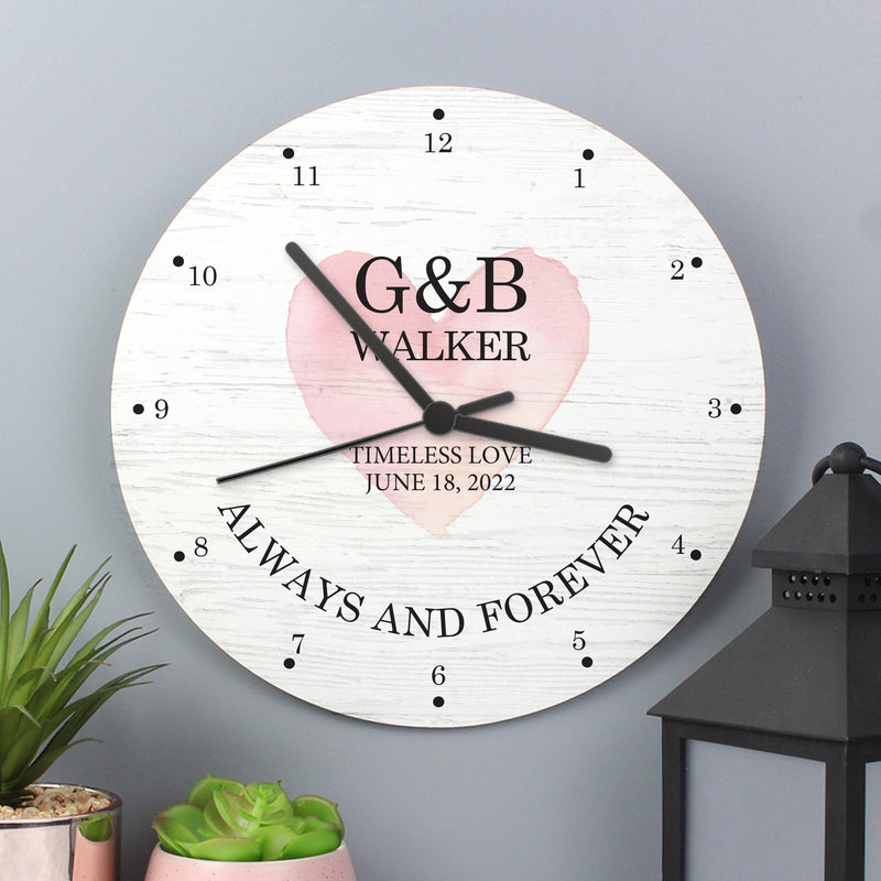 Couples Wooden Clock - Gift Moments
