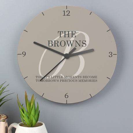 Family Wooden Clock - Gift Moments