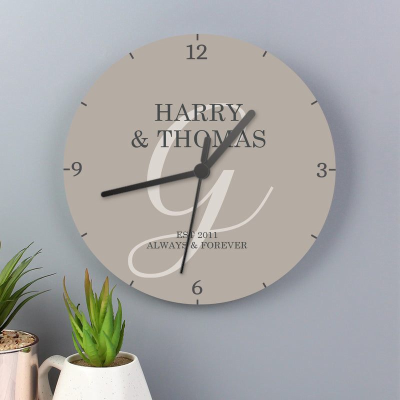 Family Wooden Clock - Gift Moments