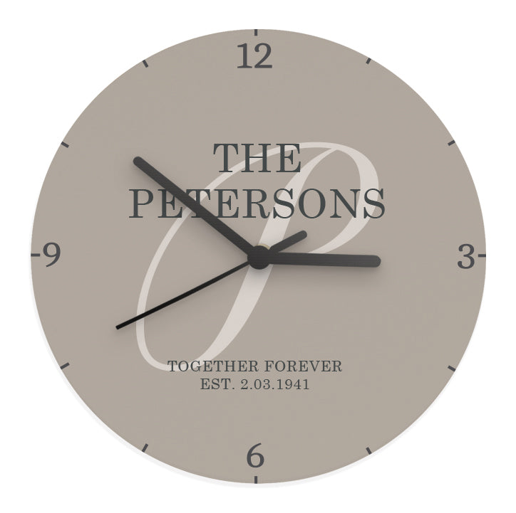 Family Wooden Clock - Gift Moments
