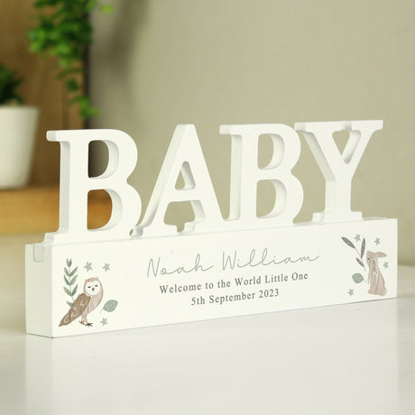 Woodland Wooden Baby Ornament - Gift Moments