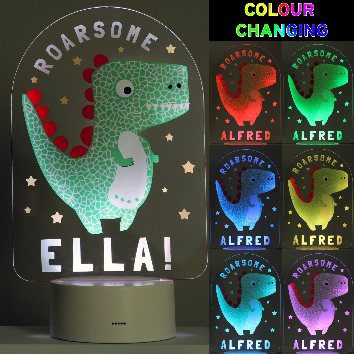 Roarsome Dinosaur LED Colour Changing Light - Gift Moments