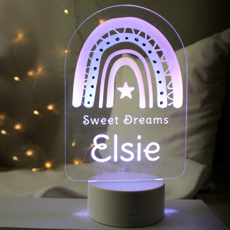 Pink Rainbow LED Colour Changing Light - Gift Moments