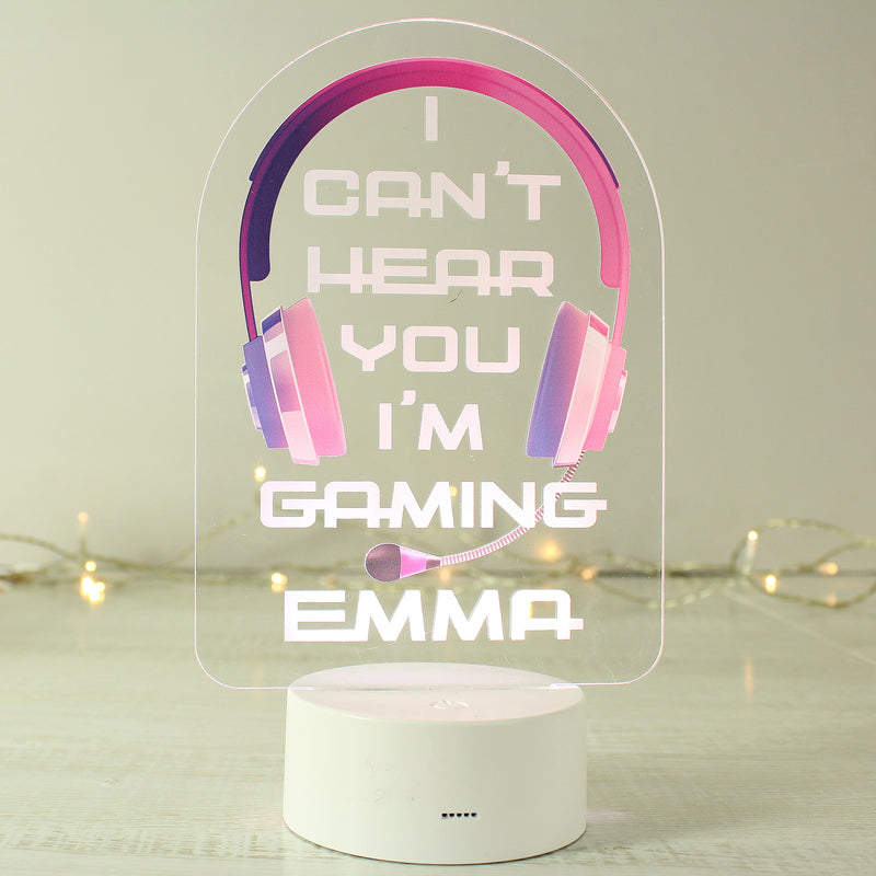 Pink Gaming LED Colour Changing Light - Gift Moments