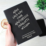 Free Text Black Hardback Notebook - Gift Moments