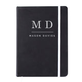 Initials Black Hardback Notebook - Gift Moments