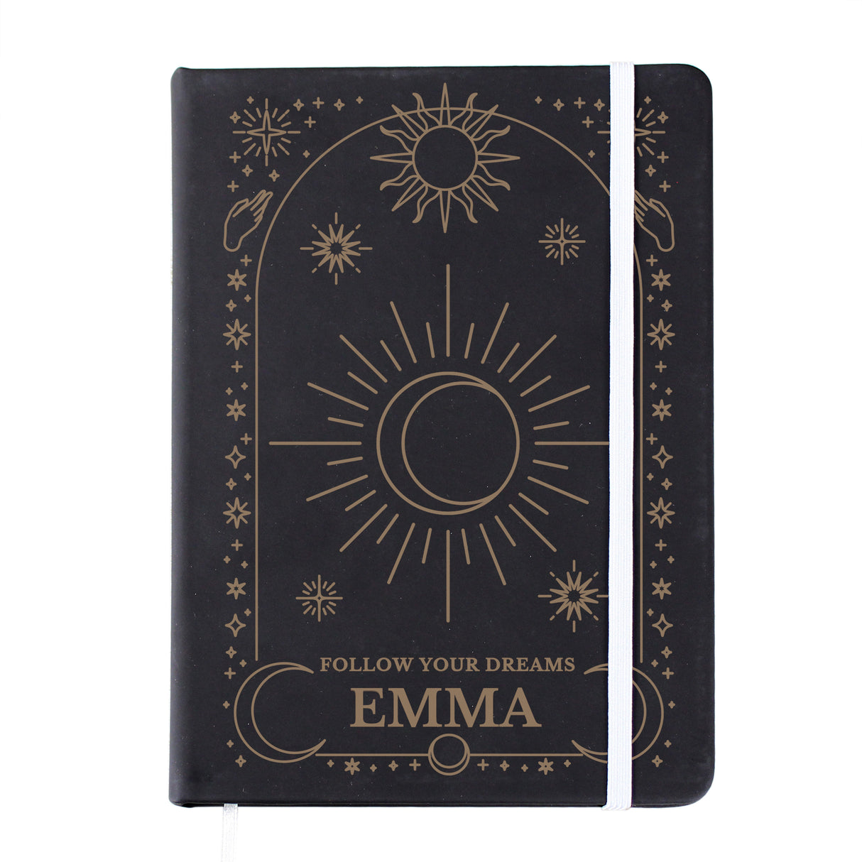 Celestial Black Hardback Notebook - Gift Moments